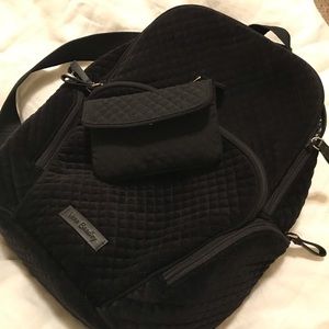 Vera Bradley mini backpack and wallet